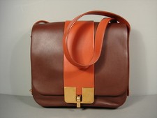 Marc Jacobs Brown Medium Leather Handbag Cross Body Messenger Shoulder Bag New
