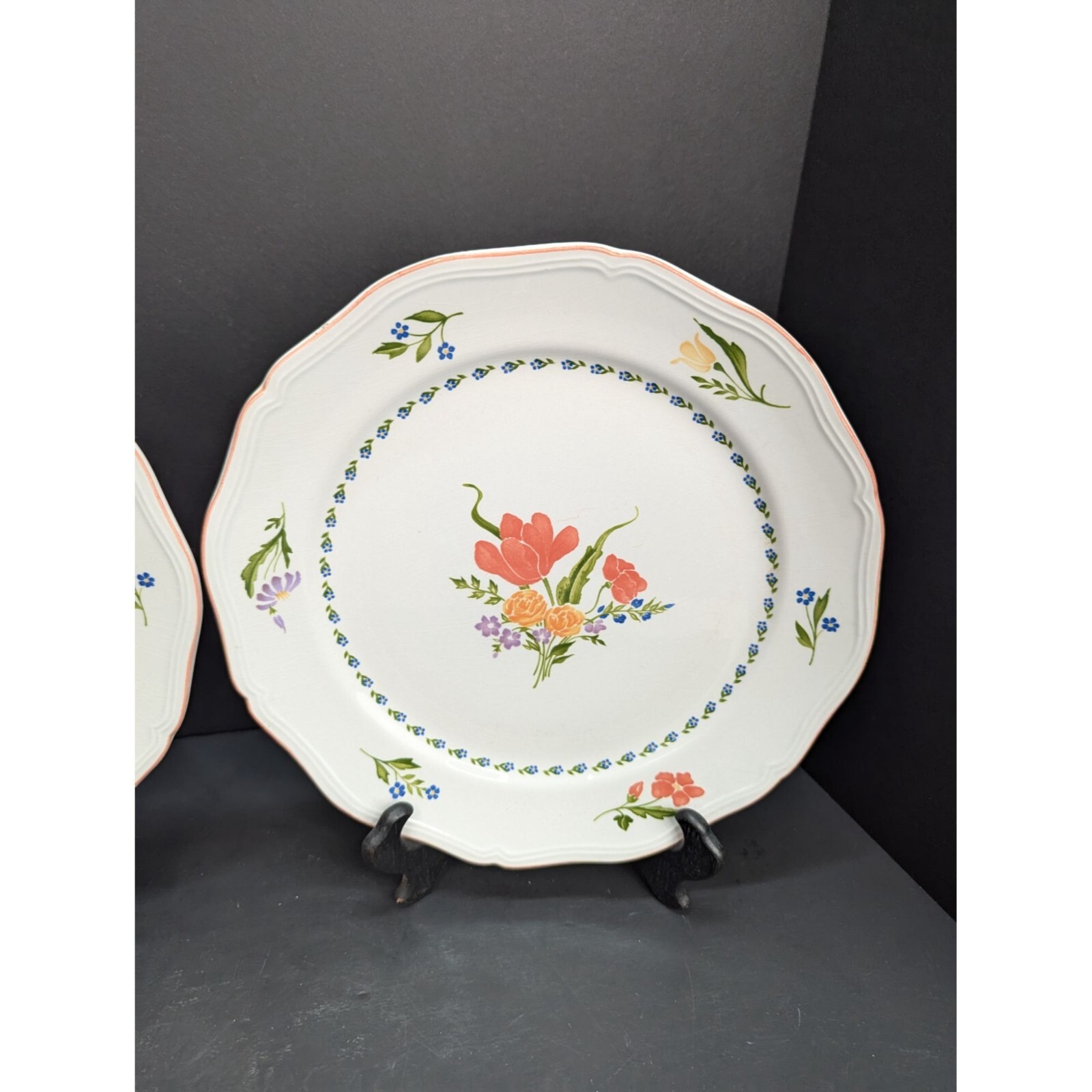 Country French Dijon 3903 11 Inch Replacement Dinner Plate Lot of 2