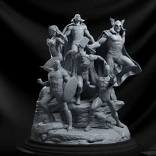 Avengers Diorama 3d Digital Model,STL 3D Model File, 3d print file