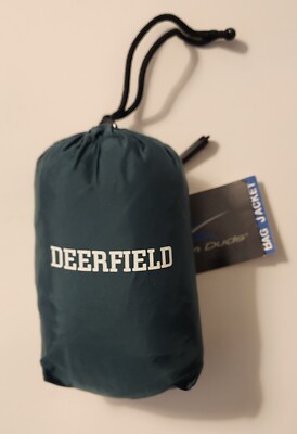 STORM DUDS DEERFIELD ACADEMY Rain Anorak Hoodie Packable Pouch Unisex XXL  NWT | eBay