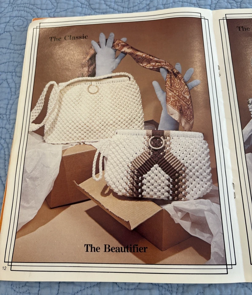 Macrame Purse Design Pattern Books Liz Miller Lot Of 2 - Image 4 of 4