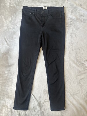 Women's Denim Jeans 9inch Hi Rise Black Toothpick Skinny