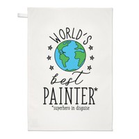 World's Best Maler Geschirrtuch SpüLlappen Favorit Toll Dekorateur Papa Lustig