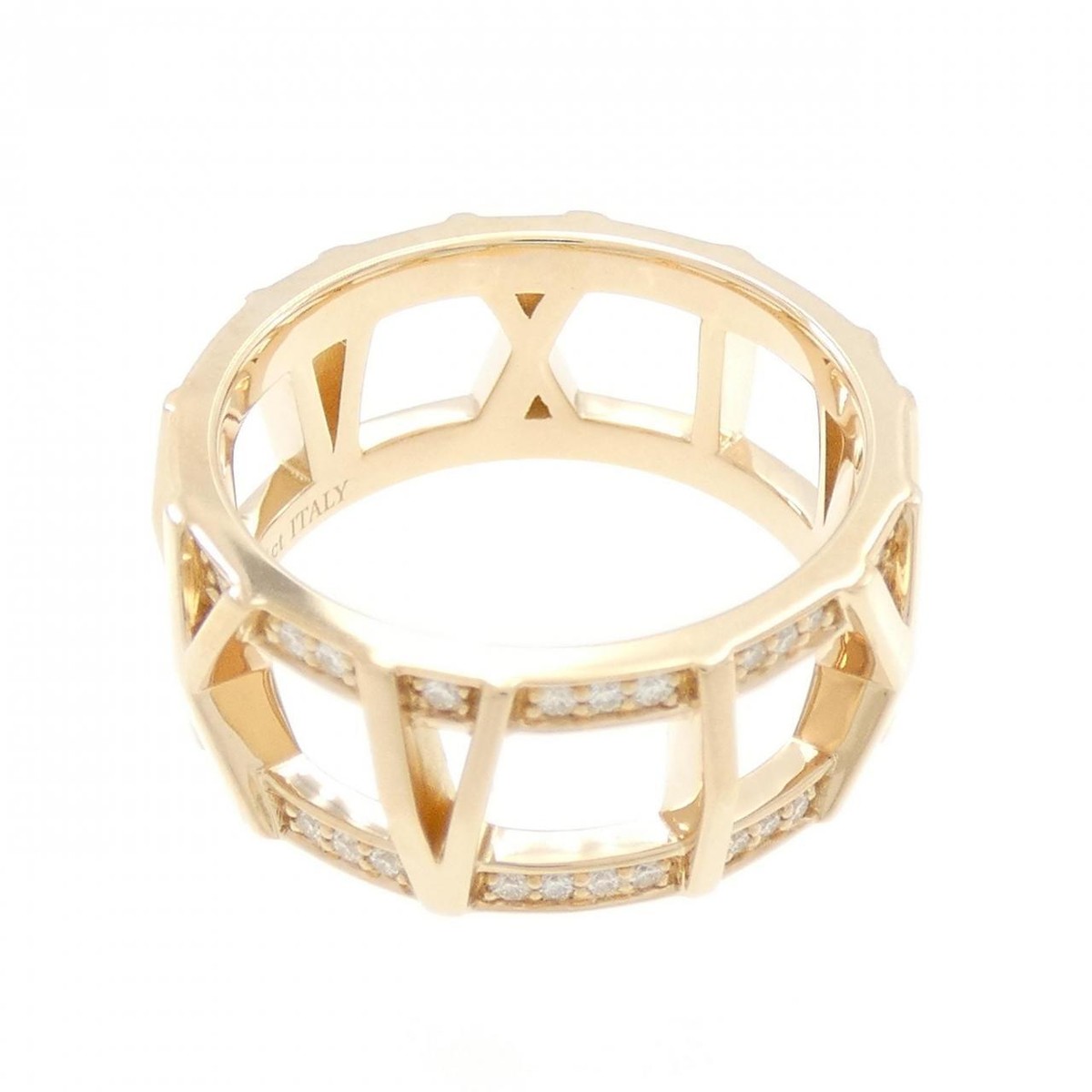 Authentic Tiffany Atlas X Open Ring 0.21CT #260-007-191-6088