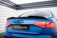 Spoiler CAP FüR Audi S4 Limousine B8 Heckspoiler Dachspoiler Schwarz Hochglanz