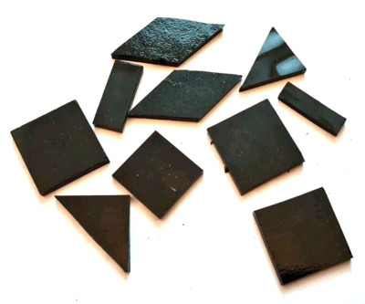 34g Größenauswahl schwarzes Glas für Ofen / Mikrowelle Verschmelzen Bastelbedarf