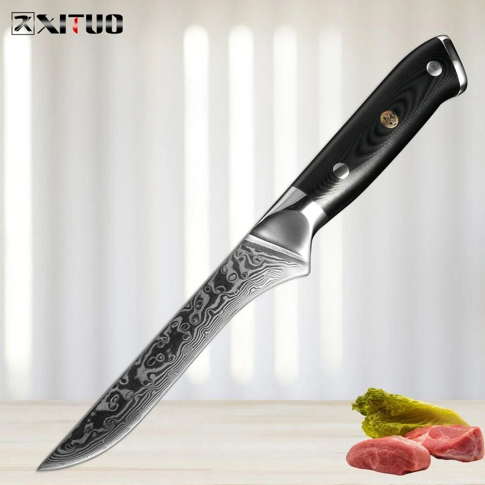Kitchen Knife Boning Knife Damascus 67 Layer Steel Kitchen Kiritsuke chef knives