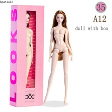 White Skin 12inch Doll 1/6 BJD Full Doll Figure Dolls Ball Jointed Body Kid Toys