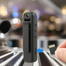 Mini Body Worn Camera 64GB Personal Security Safety Body Cam 1080p HD Recording.