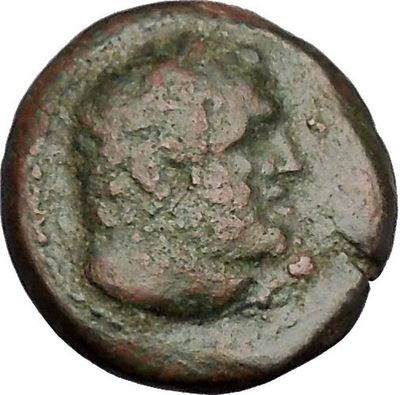 Sardes in Asia Minor 133BC Ancient Greek Coin Nude Apollo Young Hercules  i51755