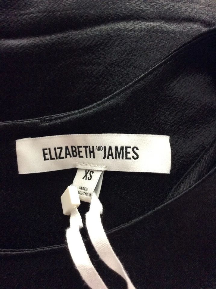 ELIZABETH AND JAMES SATINADO PIPER TOP MUJER UK XS NEGRO PRECIO DE VENTA SUGERIDO POR EL FABRICANTE 250 EG Foto 3 de 3