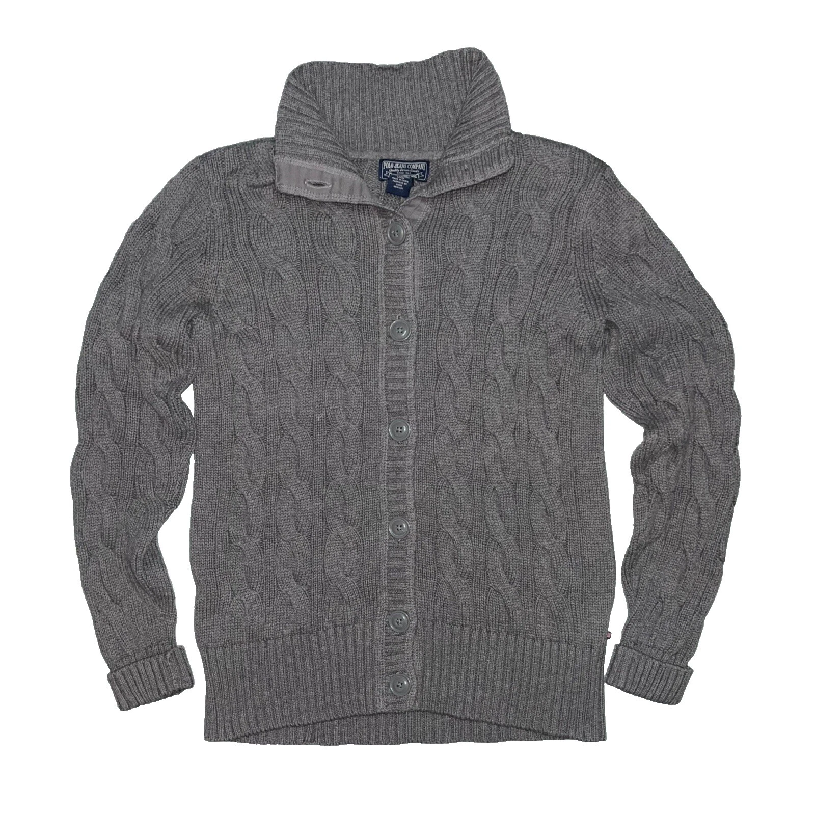 Suéteres lisos cárdigan de algodón Polo Ralph Lauren para mujer