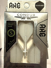 CONDOR AXE METALLIC SILVER PEARL FLIGHT SHORT 21.5MM STANDARD SHAPE SHIPS FREE
