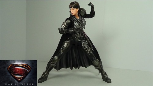 Square Enix Play Arts Kai Superman Man of Steel No. 4 Faora-Ul Figure MINT - Picture 6 of 12