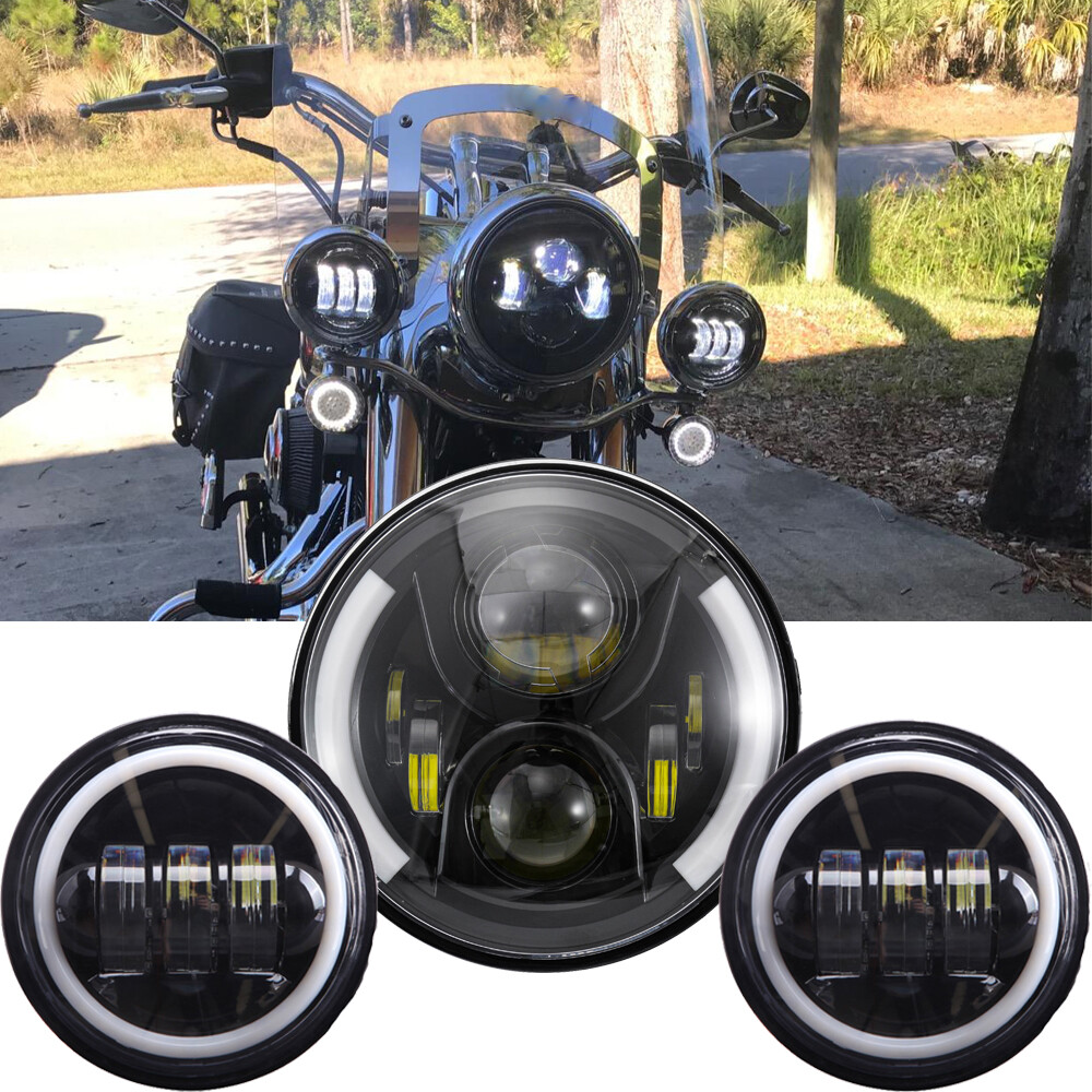 HARLEY DAVIDSON バイク用ライト　(7インチ) for Harley Davidson Road King 7