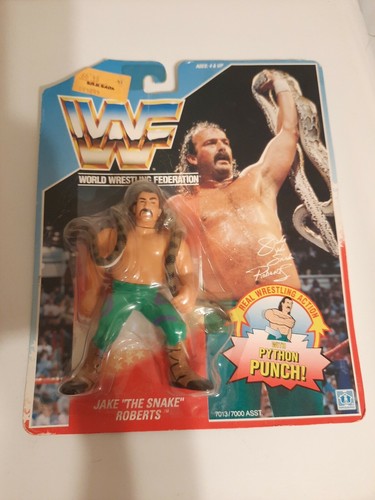 Hasbro Figure WWF WWE Jake The Snake Roberts 1990 ...