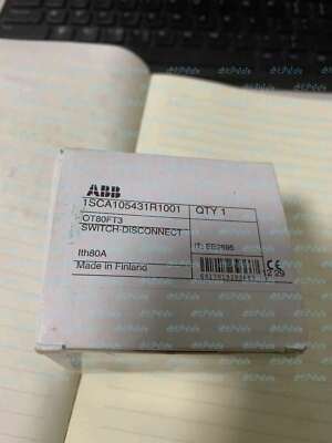 1PC ABB OT80FT3 80A 1SCA105431R1001 Non-fusible Switch Diconnector
