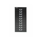 Bisley 10 Drawer DURABLE Black A4 Flat Filing Desktop Office Storage Solution