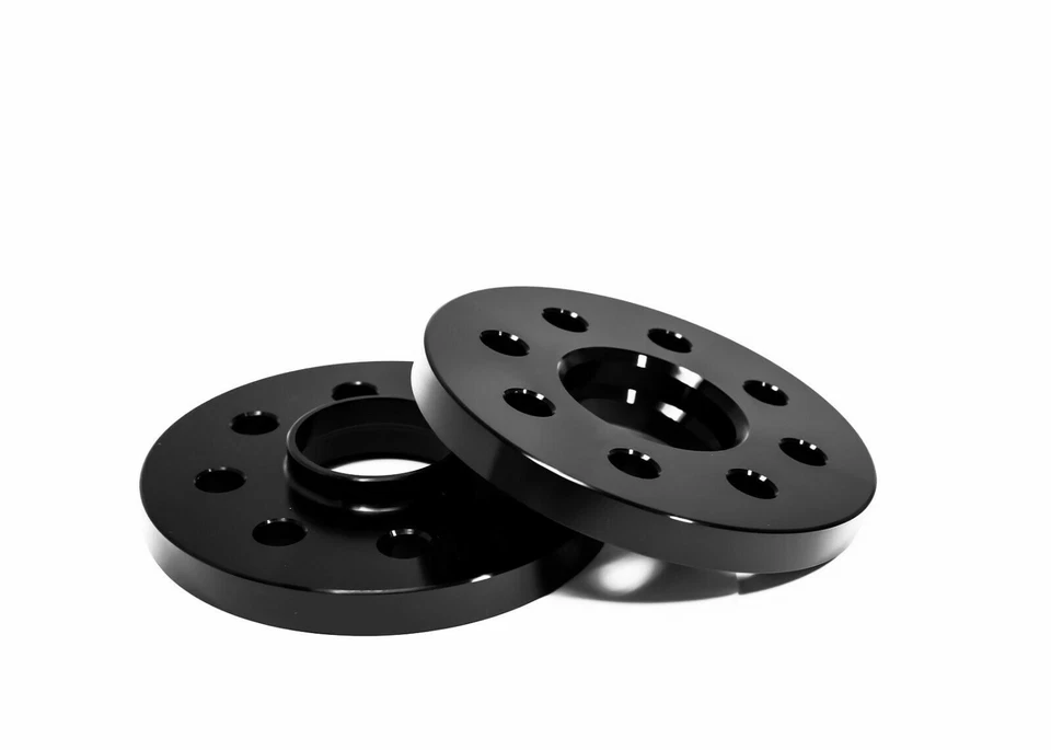 4PC 4x100 57.1mm BLACK Hubcentric Wheel Spacers 10mm BMW 4 Lug Models W/ bolts - Image 3 of 4