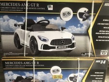 Kids Ride on Car Mercedes Benz AMG GT-R Electric Battery Powered Car - Red/White