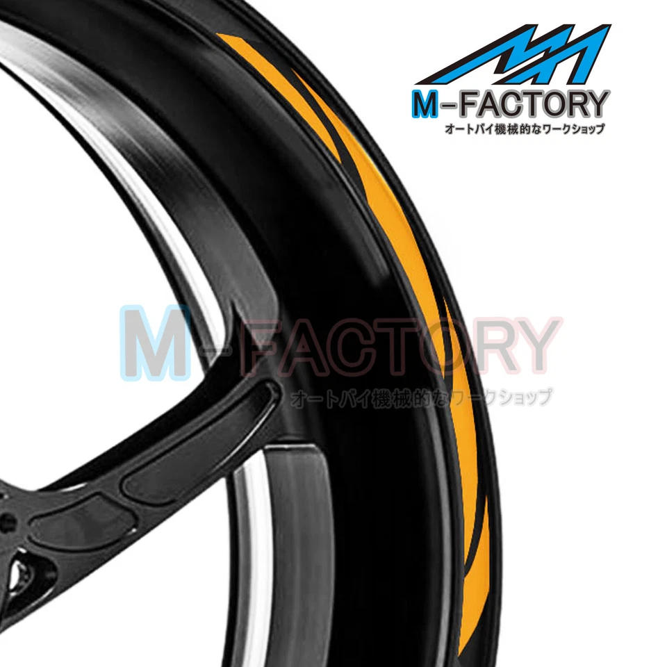 Calcomanía de rueda a rayas 17"" pegatinas de llanta para Suzuki GSXR750 GSXR600 GSXR1000 GSX250R Foto 3 de 4
