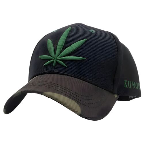 Baseballmütze Kappe Leaf Weed Cannabis Marihuana Swag Hip Hop Papa Riemen verstellbar - Bild 14 von 16