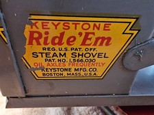 1930  s Keystone Ride  em Steam Shovel EXCELLENT COND Fully Functional RARE 
