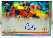 Cionel Perez 2019 Topps Chrome Refractor RC Autograph Auto #'d 415/499 - ASTROS