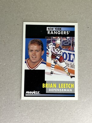 1991 Pinnacle Brian Leetch #136 New York Rangers