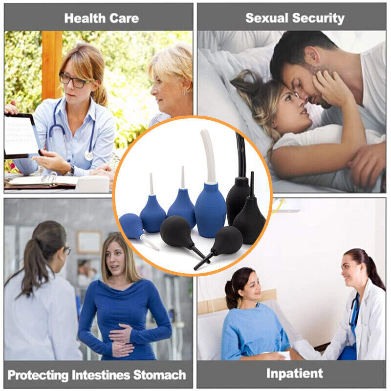 Anal/Vaginal Bulb Douche Enema Anal Irrigation Colonic Cleaner Rectal Syringe US