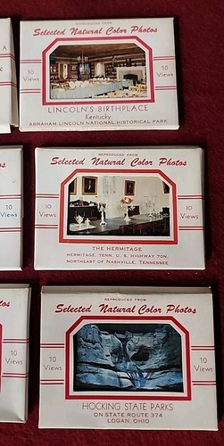 9 PACKETS Vintage travel souvenir Selected Natural Color Photos AL KY TN NC OH - Picture 4 of 4