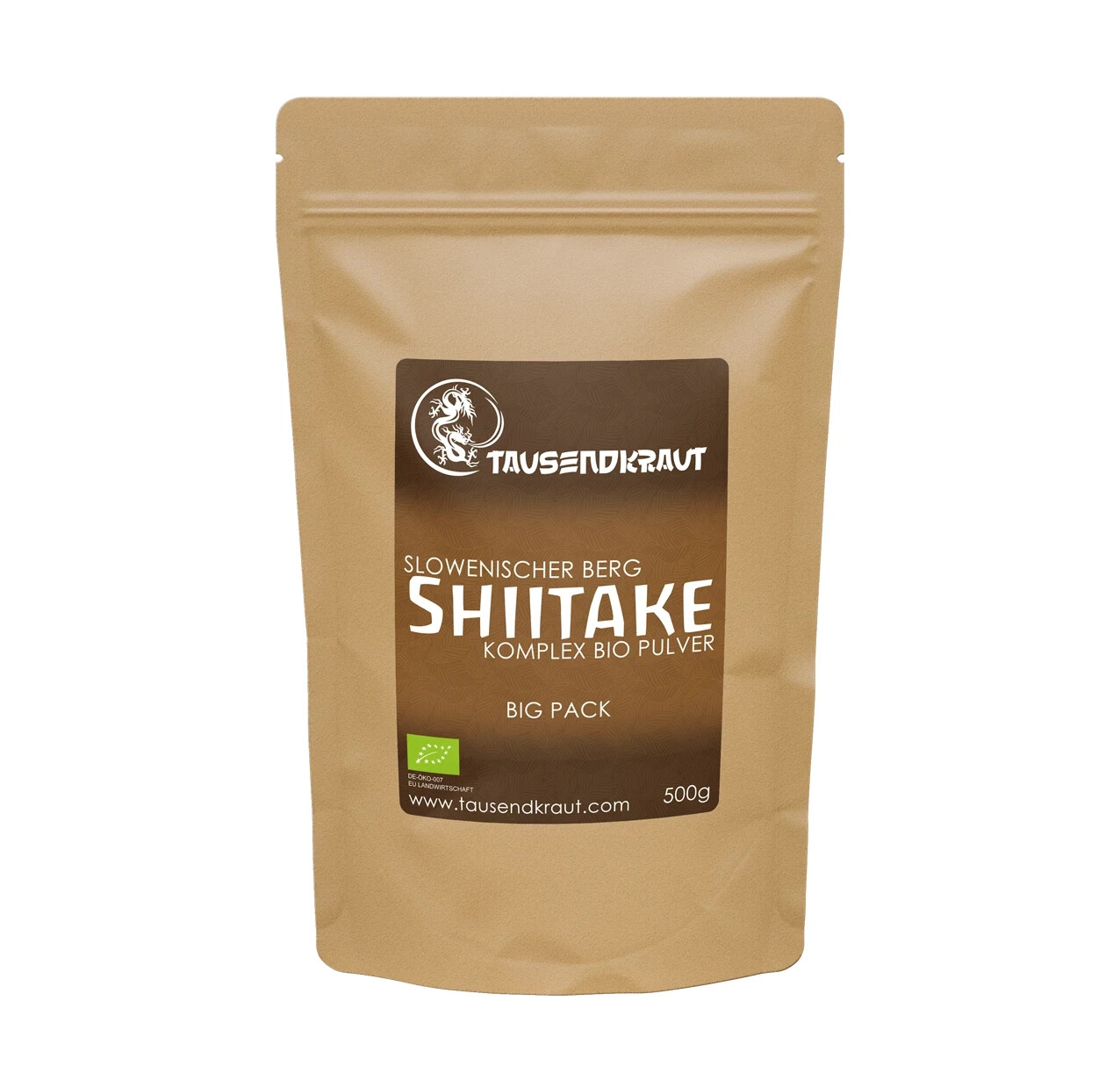 Shiitake Pulver aus Slowenien BIO (500g) Superfood Vitalpilz Lentinula edodes