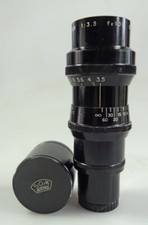 Beautiful lens c mount som berthiot 100mm f: 3,5 in black