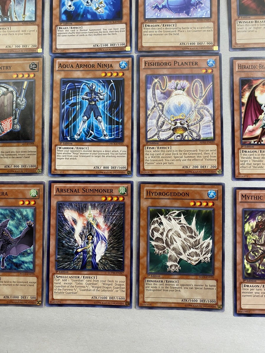 Lot of 40 VTG 1996 Kazuki Takahashi Yugioh Playing Cards All