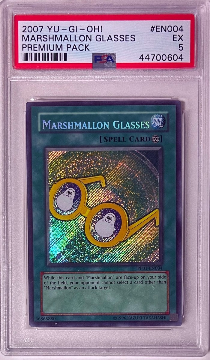 2006 Yu-Gi-Oh! Marshmallon Glasses Premium Pack Card #EN004- PSA Graded 5 EX 2006 Yu-Gi-Oh! Marshmallon Glasses Premium Pack Card #EN004- PSA Graded 5 EX