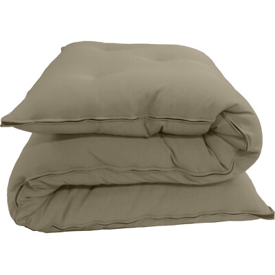 Twin Floor Rolling Futon Mattress, Sleepover Cotton Shikifuton Mats 3x39x80 Tan