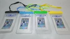 Waterproof  Cell Phone Bags Touch Screen Pouch Dry Bag Case Swimming Lot Of 4