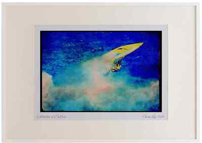 Segeln 339061 O'Neill Cup 1983, Maui, Hawaii Aquarell Bilderrahmen Ltd Ed