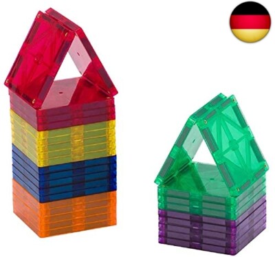 Starter Kit - 30 Stück Squares Set: Jetzt mit stärkeren Magneten, Robust, Super-