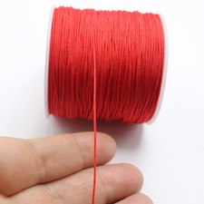 110 Yards Red String Nylon Chinese Knotting Cord Jewelry Beading String 0.8mm