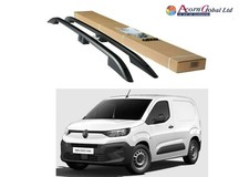 PEUGEOT PARTNER Roof Bars - Roof Rails ALUMINIUM Set BLACK 2019-