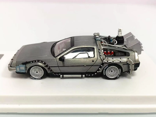 MJ 1/64 Back To The Future (First 1-3) Time Machine Delorean Diecast Model Car - Picture 23 of 34