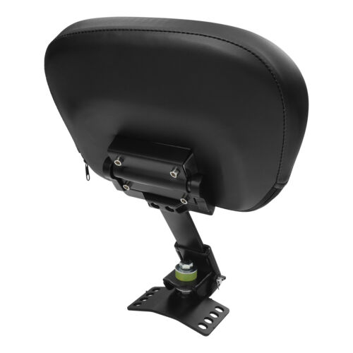 Black Plug-In Driver Rider Backrest Fit For Harley Street Electra Glide 97-2025 - Picture 6 of 12