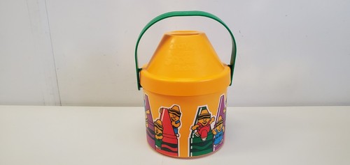 Vintage 1989 Crayola So Big Bucket Buntstift Aufbewahrung mit Buntstiften Binney & Smith selten - Bild 4 von 9