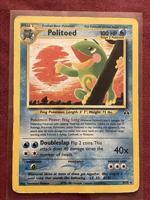 Politoed #8 Pokémon Neo Discovery Classic 2001 Holo Rare 8/75