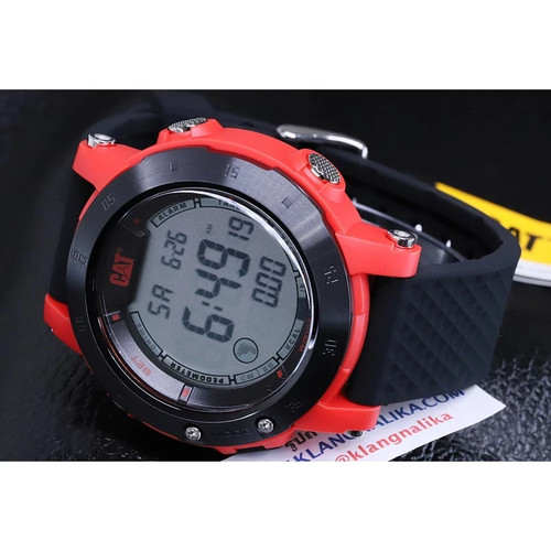 CAT Pedometer OP Men’s Watch – Digital Quartz, Silicone Band, 100M Water-Resista - Picture 5 of 9