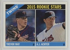2015 Topps Heritage Rookie Stars Trevor May AJ Achter #264 1i3m