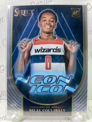2023-24 Panini Select Neon Icon #9 Bilal Coulibaly Rookie RC Washington Wizards