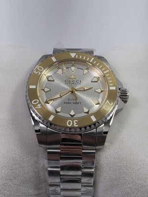 Gucci Dive SWISS Automatic Silver Dial Stainless Steel Men's Watch