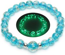 Women'S Firefly Beads Bracelet Murano Glass Jewelry Bracelets Glow in the Dark A